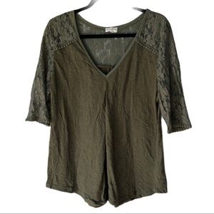 ANTHROPOLOGIE | Meadow Rue Floral Lace Top